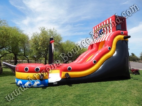 Pirate themed water slide rental Phoenix